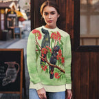 Australia Black Cockatoo and Eucalyptus Ugly Christmas Sweater Green Spirit of Aussie Native Bird - Aussie Hoodie