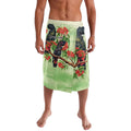Australia Black Cockatoo and Eucalyptus Lavalava Green Spirit of Aussie Native Bird - Aussie Hoodie