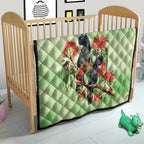 Australia Black Cockatoo and Eucalyptus Quilt Green Spirit of Aussie Native Bird - Aussie Hoodie