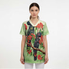 Australia Black Cockatoo and Eucalyptus Scrub Top Green Spirit of Aussie Native Bird - Aussie Hoodie