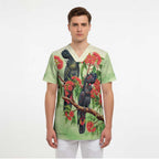 Australia Black Cockatoo and Eucalyptus Scrub Top Green Spirit of Aussie Native Bird - Aussie Hoodie