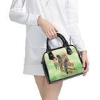 Australia Black Cockatoo and Eucalyptus Shoulder Handbag Green Spirit of Aussie Native Bird - Aussie Hoodie