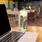 Australia Black Cockatoo and Eucalyptus Skinny Tumbler Green Spirit of Aussie Native Bird - Aussie Hoodie