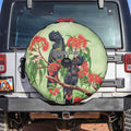 Australia Black Cockatoo and Eucalyptus Spare Tire Cover Green Spirit of Aussie Native Bird - Aussie Hoodie