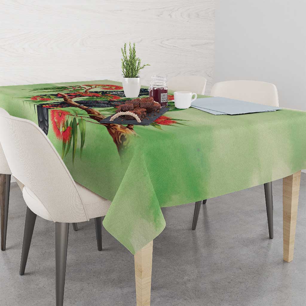 Australia Black Cockatoo and Eucalyptus Tablecloth Green Spirit of Aussie Native Bird - Aussie Hoodie