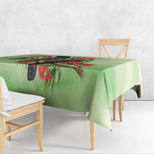 Australia Black Cockatoo and Eucalyptus Tablecloth Green Spirit of Aussie Native Bird - Aussie Hoodie