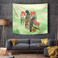 Australia Black Cockatoo and Eucalyptus Tapestry Green Spirit of Aussie Native Bird - Aussie Hoodie