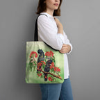 Australia Black Cockatoo and Eucalyptus Tote Bag Green Spirit of Aussie Native Bird - Aussie Hoodie