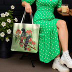 Australia Black Cockatoo and Eucalyptus Tote Bag Green Spirit of Aussie Native Bird - Aussie Hoodie