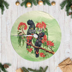 Australia Black Cockatoo and Eucalyptus Tree Skirt Green Spirit of Aussie Native Bird - Aussie Hoodie