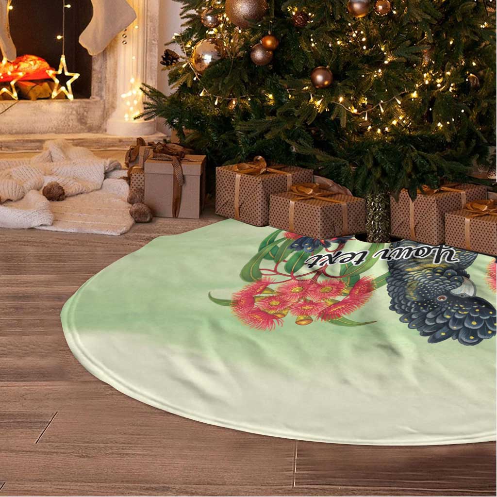 Australia Black Cockatoo and Eucalyptus Tree Skirt Green Spirit of Aussie Native Bird - Aussie Hoodie