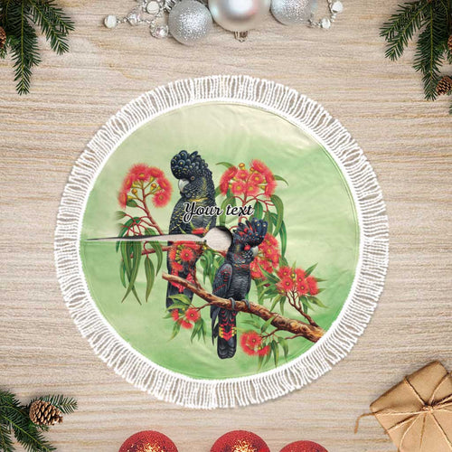Australia Black Cockatoo and Eucalyptus Tree Skirt Green Spirit of Aussie Native Bird - Aussie Hoodie