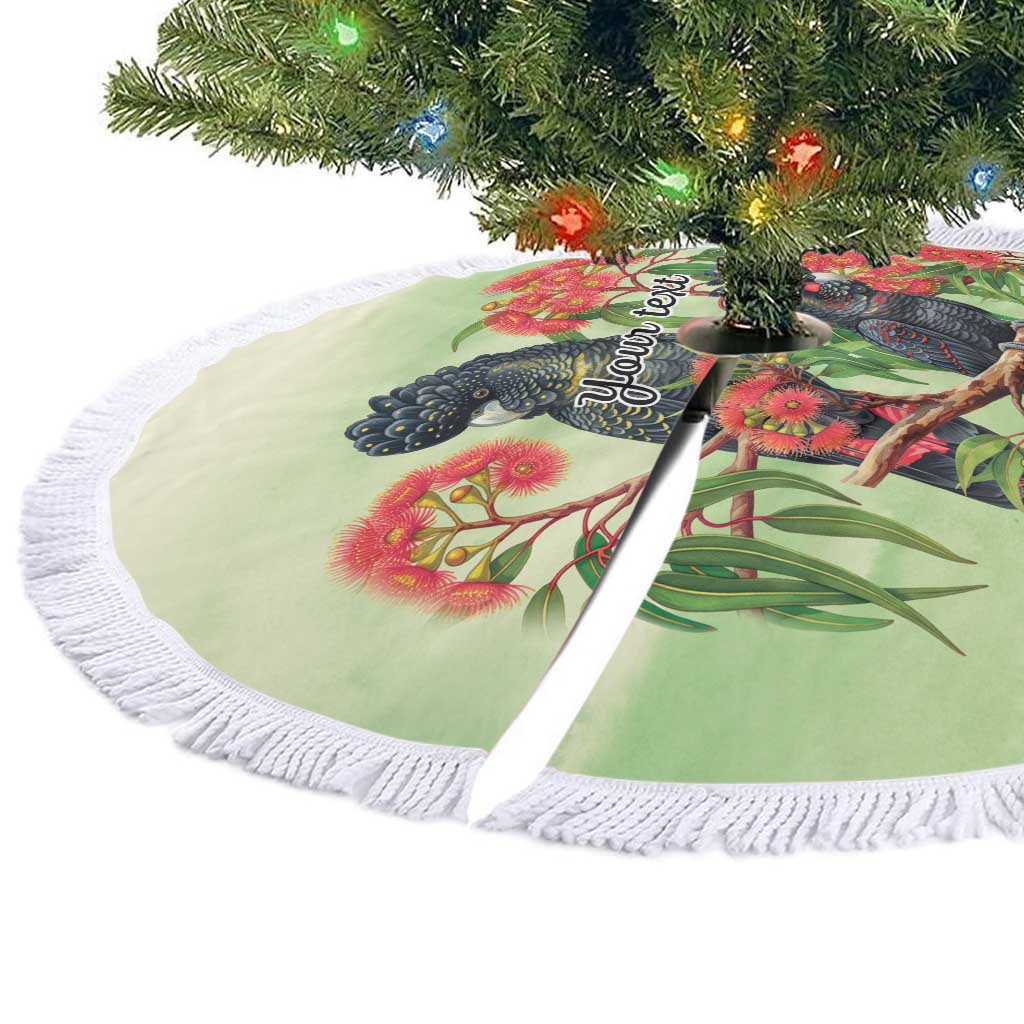 Australia Black Cockatoo and Eucalyptus Tree Skirt Green Spirit of Aussie Native Bird - Aussie Hoodie