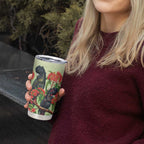 Australia Black Cockatoo and Eucalyptus Tumbler Cup Green Spirit of Aussie Native Bird - Aussie Hoodie