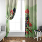 Australia Black Cockatoo and Eucalyptus Window Curtain Green Spirit of Aussie Native Bird - Aussie Hoodie