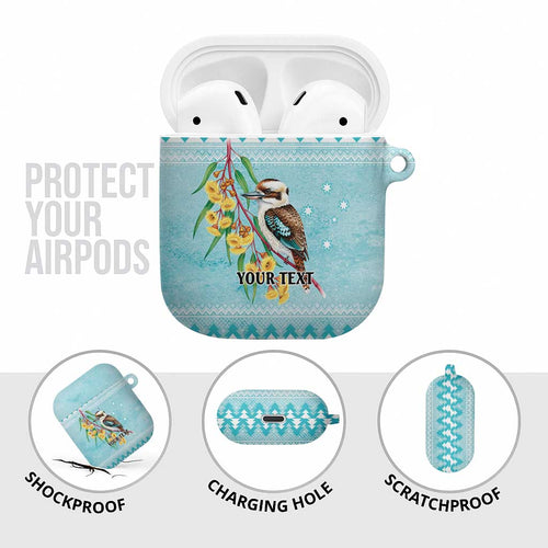 Australia Kookaburra and Eucalyptus AirPods Case Christmas Vibe - Aussie Hoodie