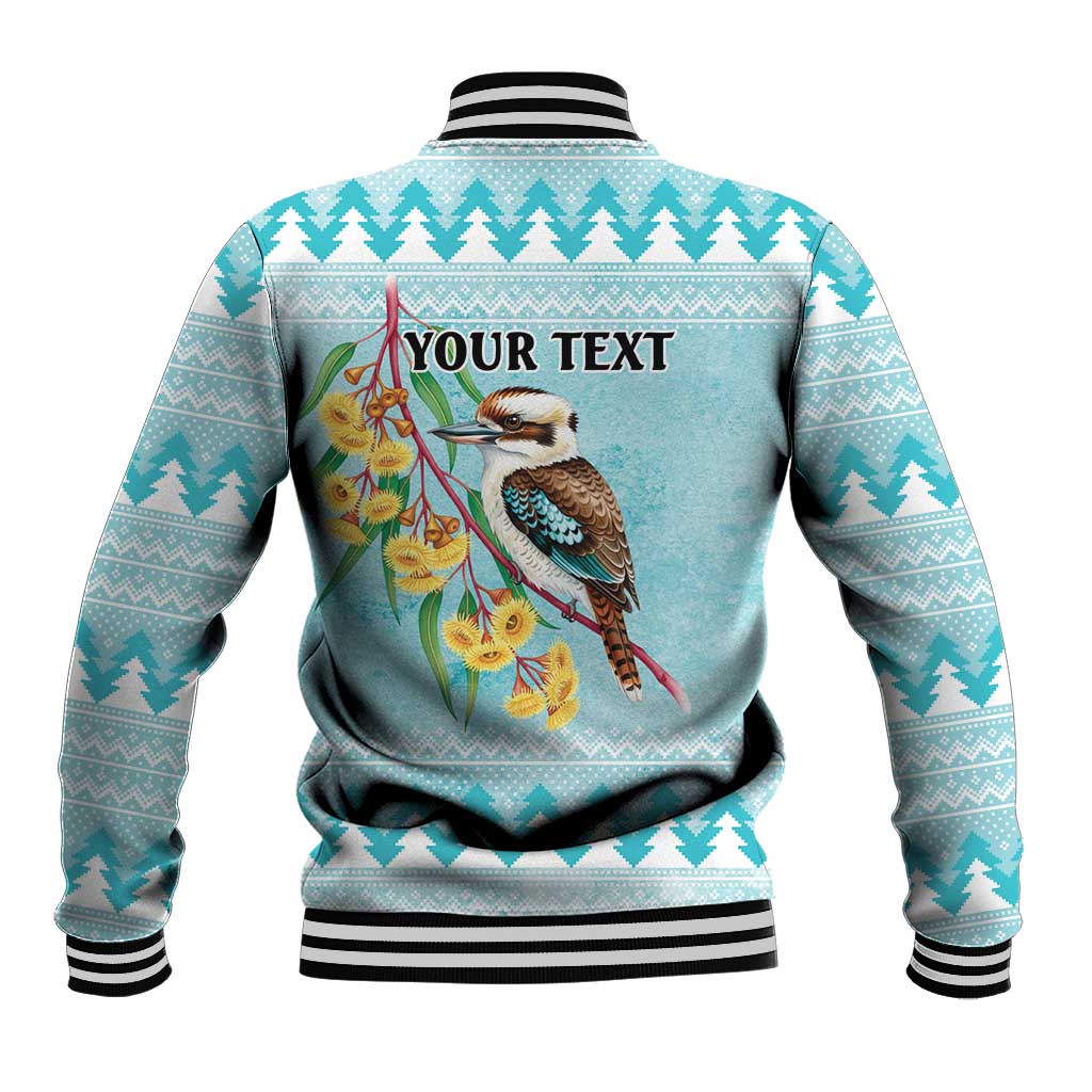 Australia Kookaburra and Eucalyptus Baseball Jacket Christmas Vibe - Aussie Hoodie