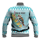 Australia Kookaburra and Eucalyptus Baseball Jacket Christmas Vibe - Aussie Hoodie