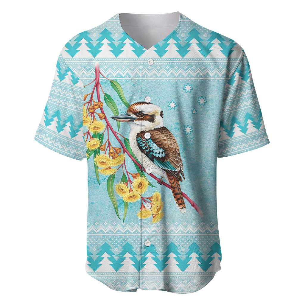 Australia Kookaburra and Eucalyptus Baseball Jersey Christmas Vibe - Aussie Hoodie