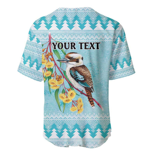 Australia Kookaburra and Eucalyptus Baseball Jersey Christmas Vibe - Aussie Hoodie
