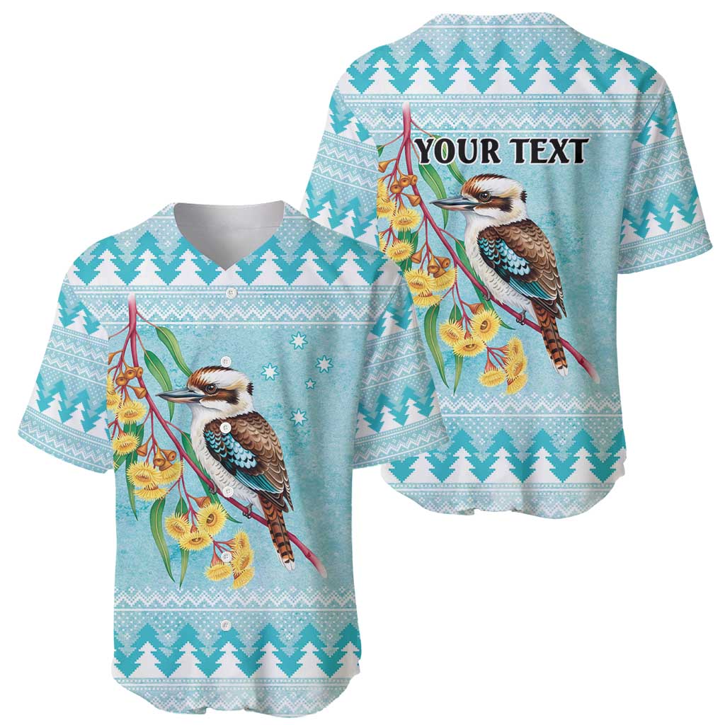 Australia Kookaburra and Eucalyptus Baseball Jersey Christmas Vibe - Aussie Hoodie