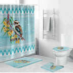 Australia Kookaburra and Eucalyptus Bathroom Set Christmas Vibe - Aussie Hoodie