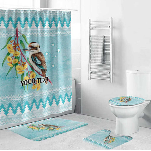 Australia Kookaburra and Eucalyptus Bathroom Set Christmas Vibe - Aussie Hoodie