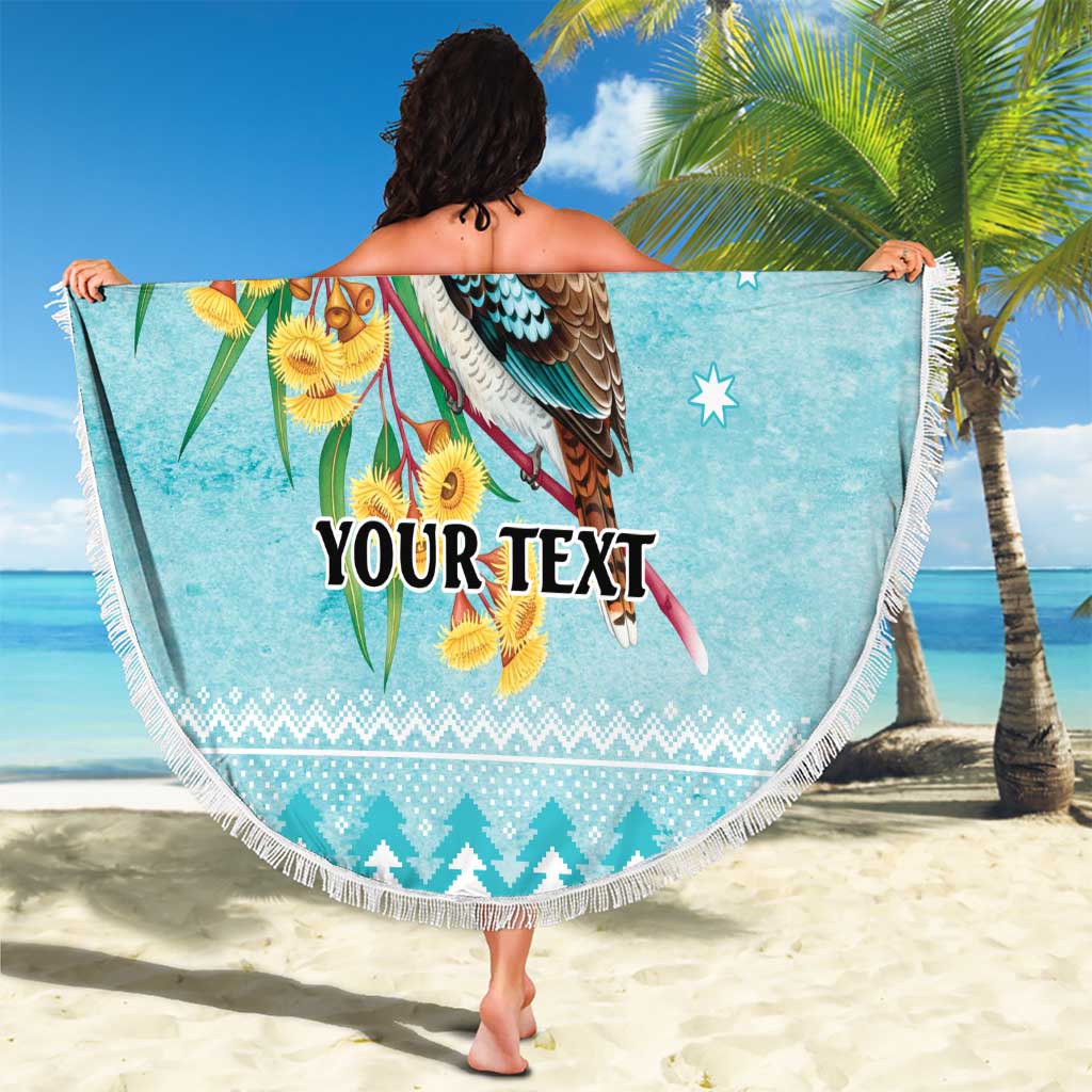 Australia Kookaburra and Eucalyptus Beach Blanket Christmas Vibe - Aussie Hoodie