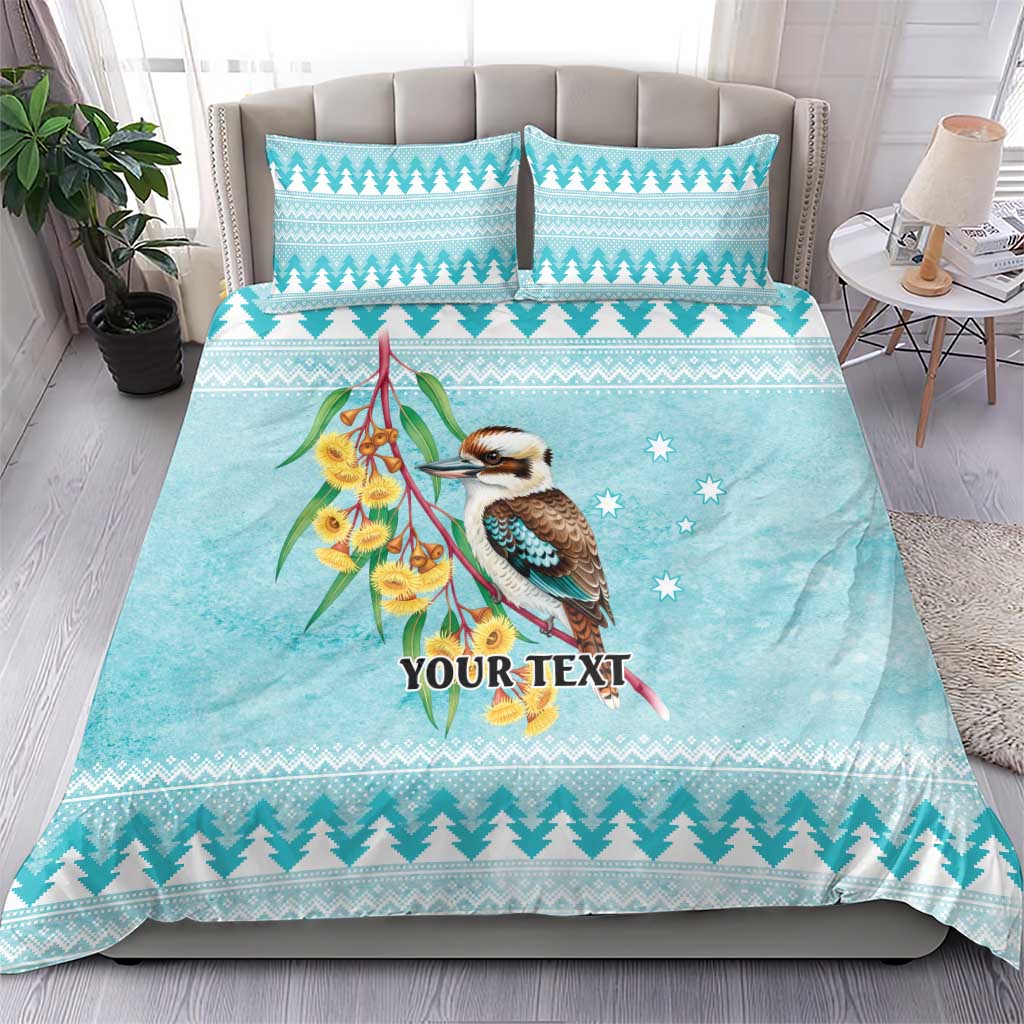 Australia Kookaburra and Eucalyptus Bedding Set Christmas Vibe - Aussie Hoodie