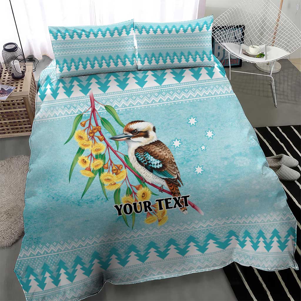 Australia Kookaburra and Eucalyptus Bedding Set Christmas Vibe - Aussie Hoodie