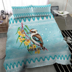 Australia Kookaburra and Eucalyptus Bedding Set Christmas Vibe - Aussie Hoodie