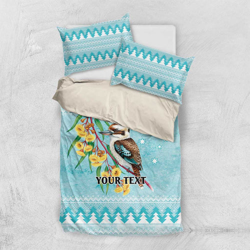 Australia Kookaburra and Eucalyptus Bedding Set Christmas Vibe - Aussie Hoodie