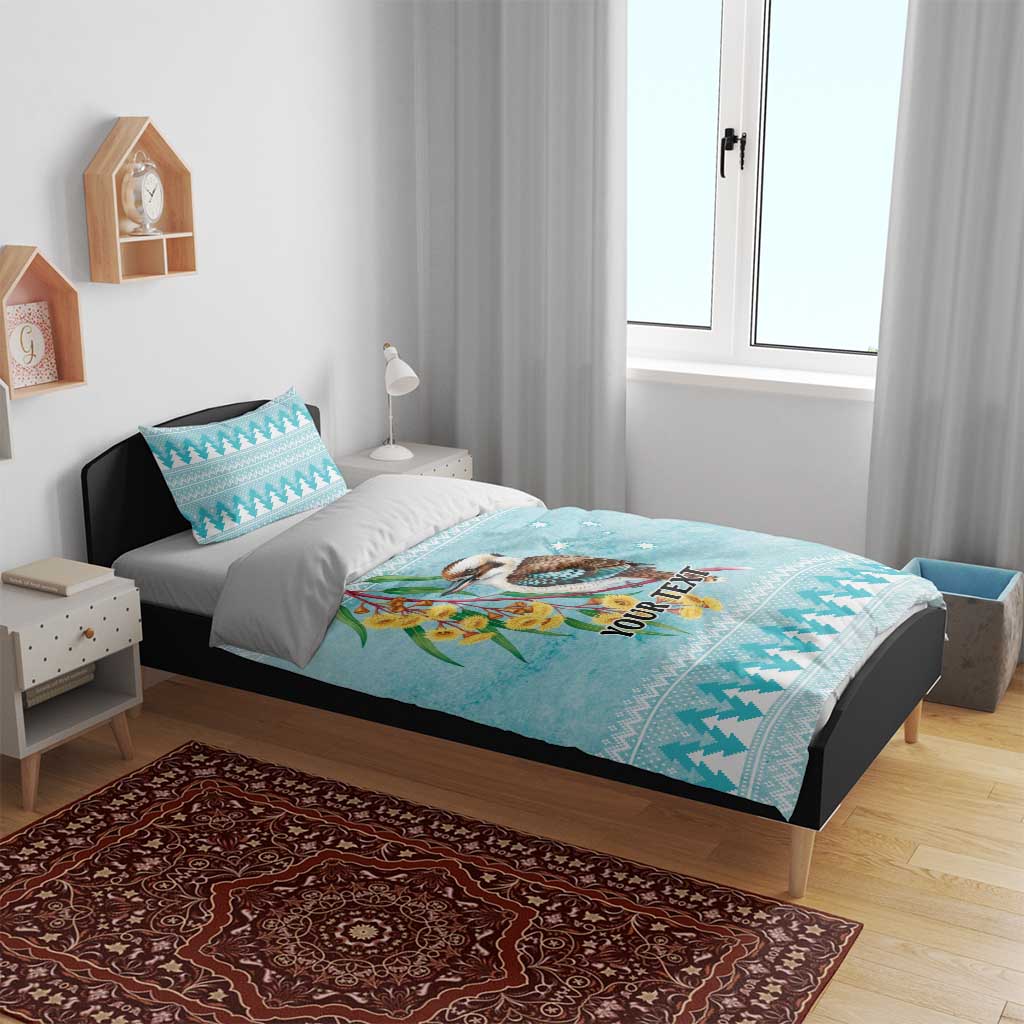 Australia Kookaburra and Eucalyptus Bedding Set Christmas Vibe - Aussie Hoodie