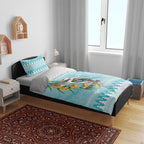 Australia Kookaburra and Eucalyptus Bedding Set Christmas Vibe - Aussie Hoodie