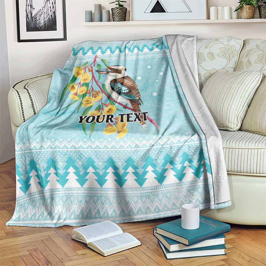 Australia Kookaburra and Eucalyptus Blanket Christmas Vibe - Aussie Hoodie