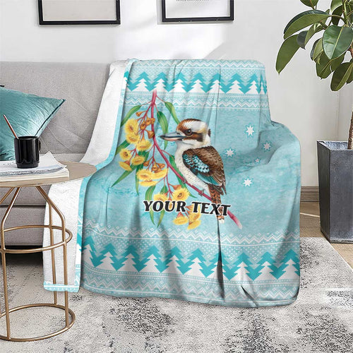 Australia Kookaburra and Eucalyptus Blanket Christmas Vibe - Aussie Hoodie