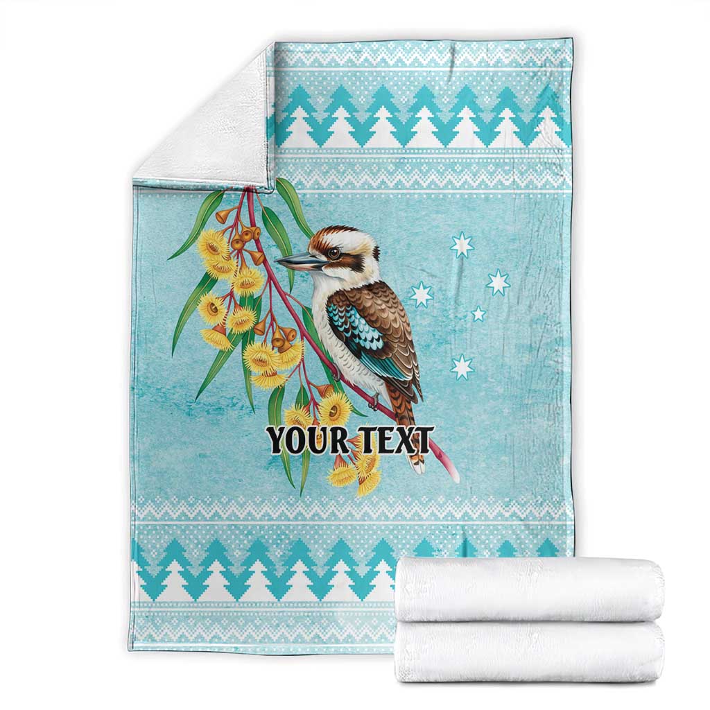 Australia Kookaburra and Eucalyptus Blanket Christmas Vibe - Aussie Hoodie