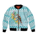 Australia Kookaburra and Eucalyptus Bomber Jacket Christmas Vibe - Aussie Hoodie