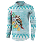 Australia Kookaburra and Eucalyptus Button Sweatshirt Christmas Vibe - Aussie Hoodie