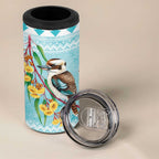 Australia Kookaburra and Eucalyptus 4 in 1 Can Cooler Tumbler Christmas Vibe - Aussie Hoodie
