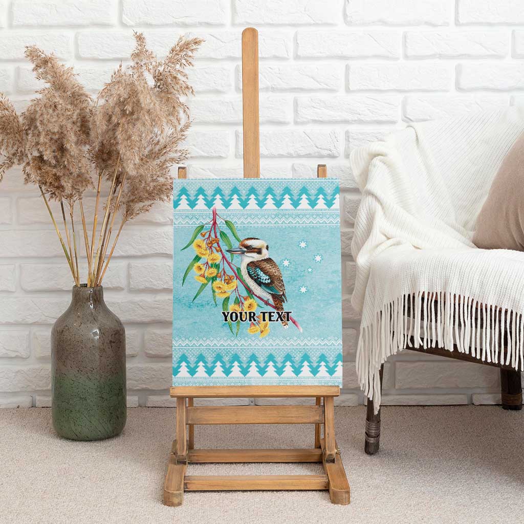 Australia Kookaburra and Eucalyptus Canvas Wall Art Christmas Vibe - Aussie Hoodie