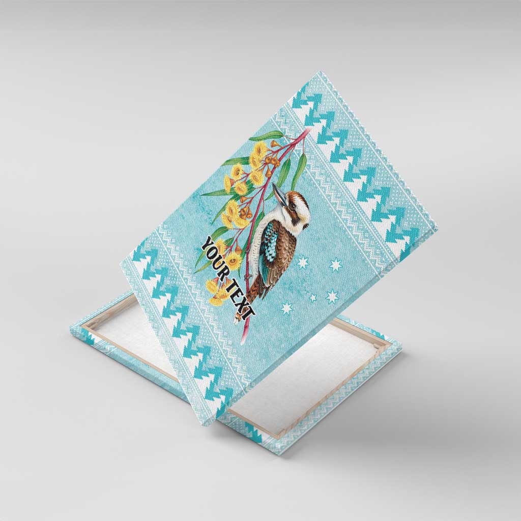Australia Kookaburra and Eucalyptus Canvas Wall Art Christmas Vibe - Aussie Hoodie