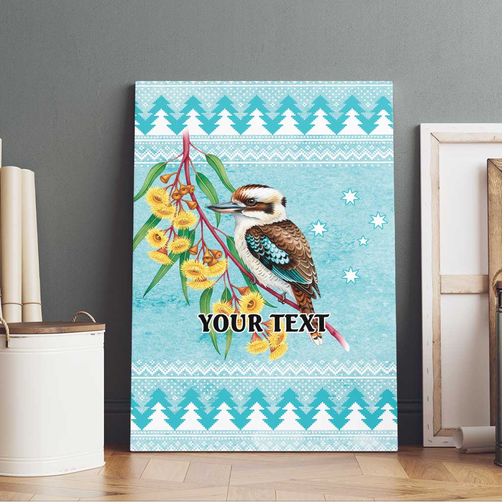 Australia Kookaburra and Eucalyptus Canvas Wall Art Christmas Vibe - Aussie Hoodie