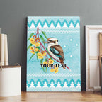 Australia Kookaburra and Eucalyptus Canvas Wall Art Christmas Vibe - Aussie Hoodie