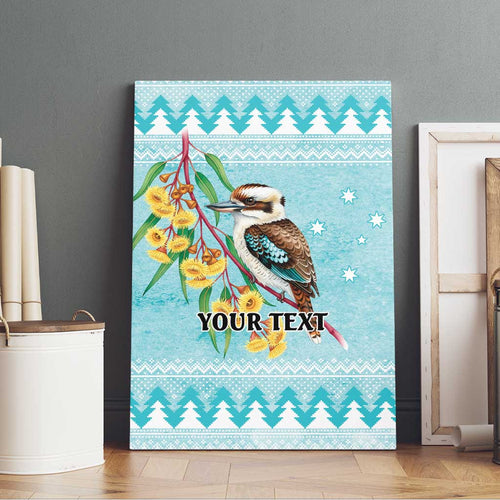 Australia Kookaburra and Eucalyptus Canvas Wall Art Christmas Vibe - Aussie Hoodie