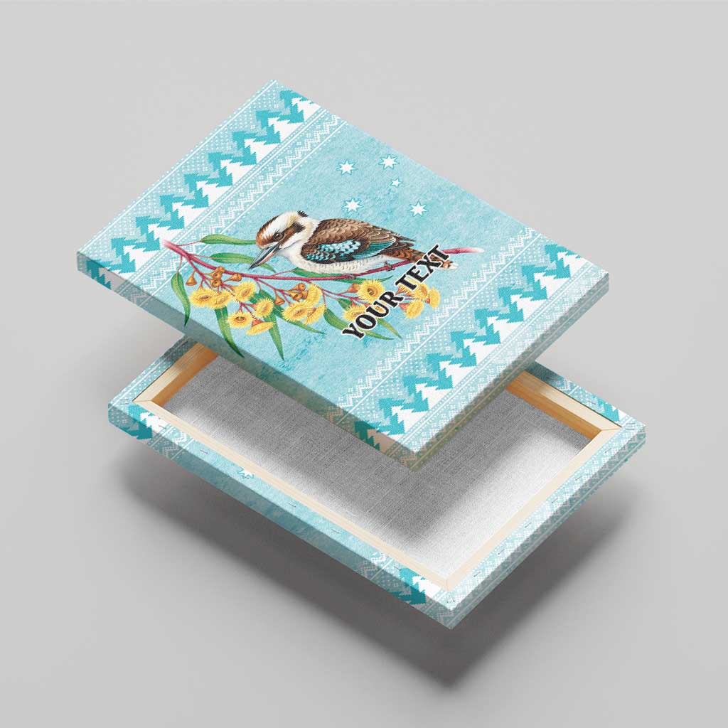 Australia Kookaburra and Eucalyptus Canvas Wall Art Christmas Vibe - Aussie Hoodie