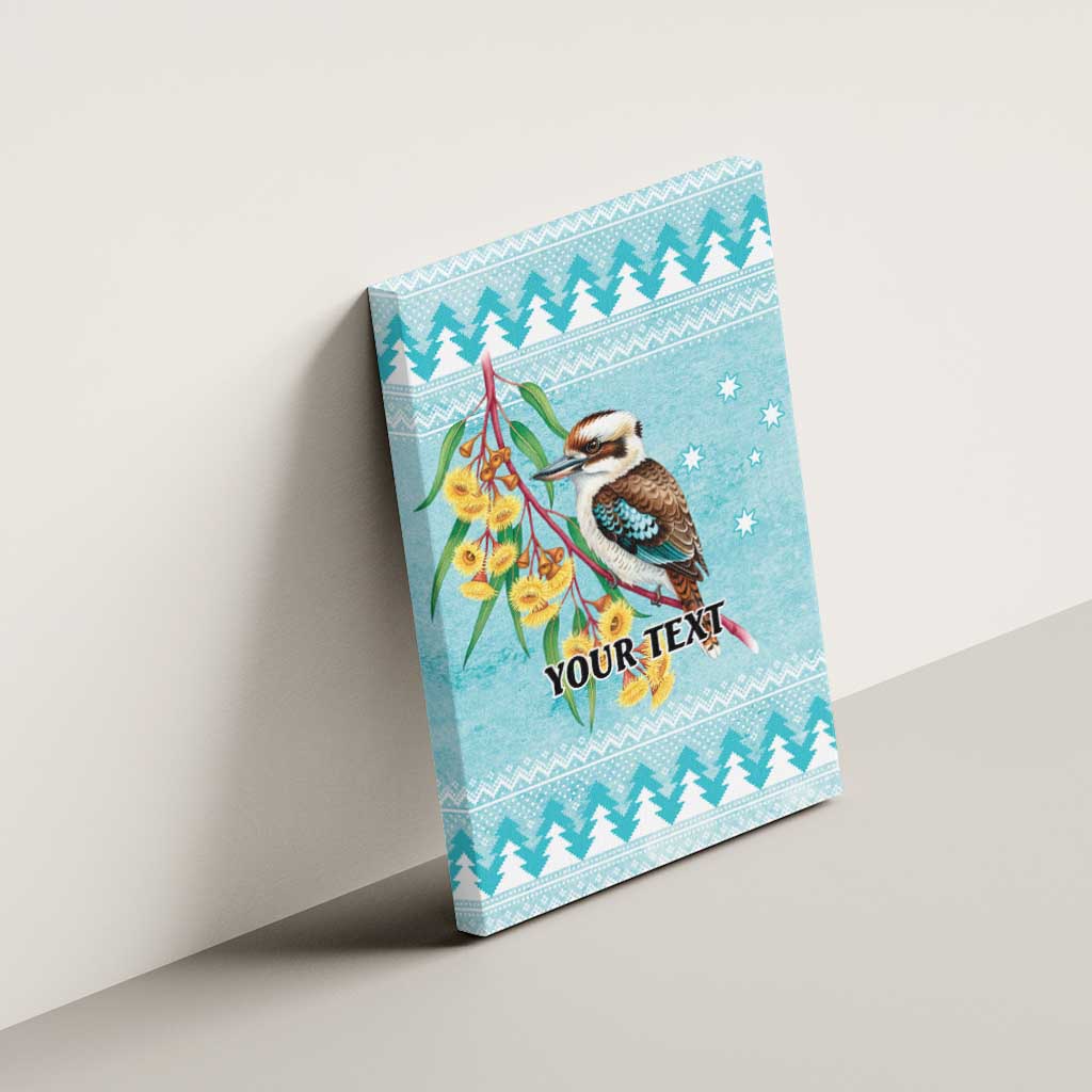 Australia Kookaburra and Eucalyptus Canvas Wall Art Christmas Vibe - Aussie Hoodie