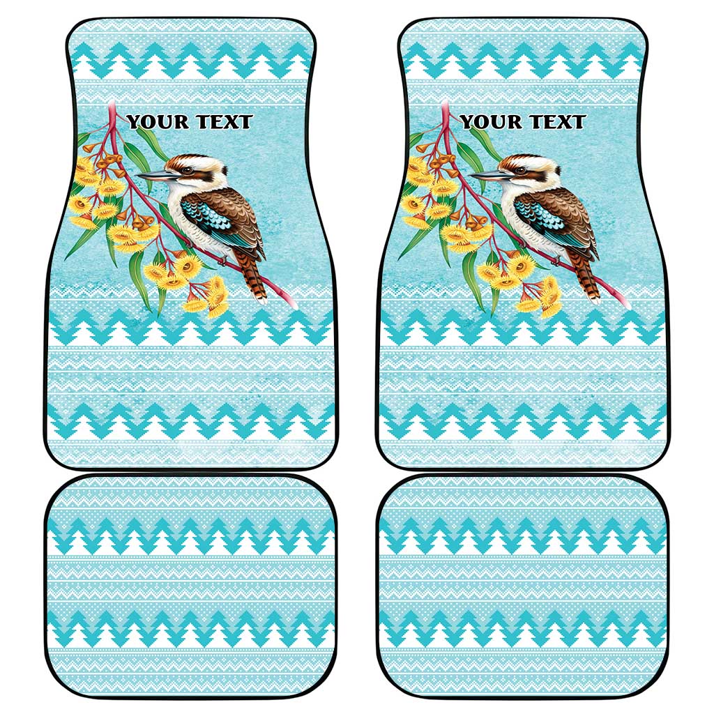 Australia Kookaburra and Eucalyptus Car Mats Christmas Vibe - Aussie Hoodie