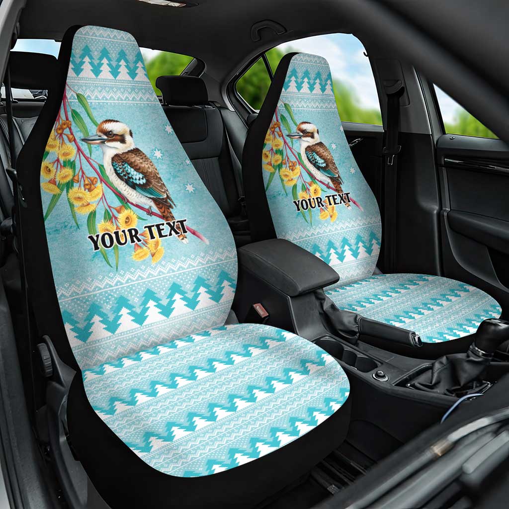 Australia Kookaburra and Eucalyptus Car Seat Cover Christmas Vibe - Aussie Hoodie