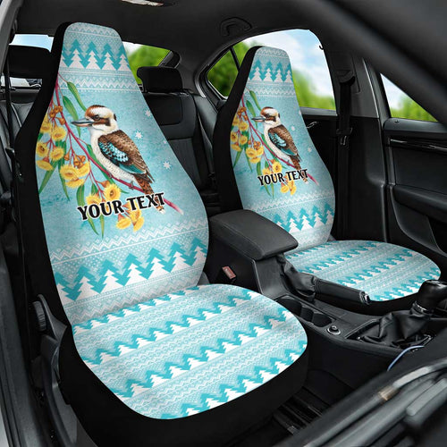 Australia Kookaburra and Eucalyptus Car Seat Cover Christmas Vibe - Aussie Hoodie